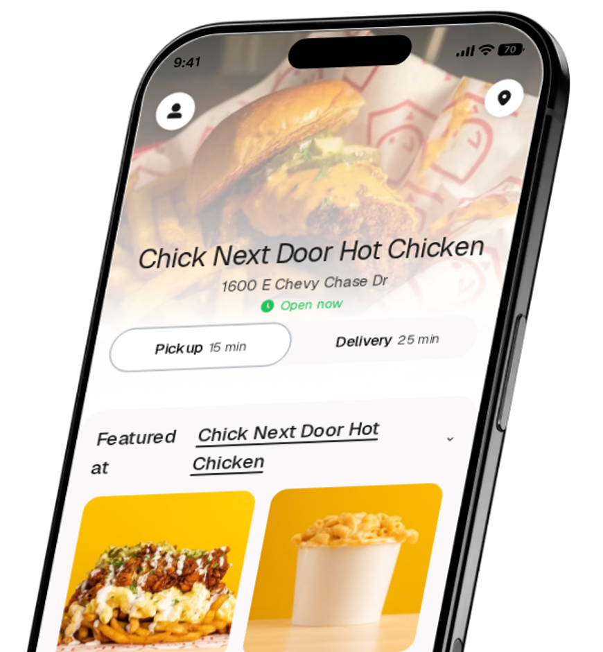 Chick Next Door Hot Chicken app preview